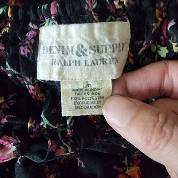 Denim & Supply Sheer Boho Top with Tassels. Size L. - Picture 9 of 10